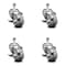 Service Caster 3 Inch Gray Polyurethane Swivel 1/2 Inch Threaded Stem Caster Set with Brake SCC SCC-TS20S314-PPUB-TLB-121315-4 - alternate 1